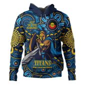 Gold Coast Titans Hoodie Custom Naidoc Week 2024 Aboriginal Pattern And Torres Strait Islander Inspired