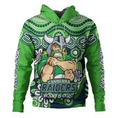 Canberra Raiders Hoodie Aboriginal Inspired Tough Fan Rugby For Life