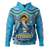 Gold Coast Titans Hoodie Aboriginal Inspired Tough Fan Rugby For Life
