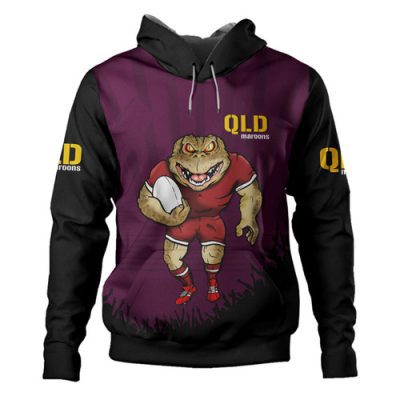 Queensland Maroons Hoodie Custom State Of Origin 2024 Go Mighty QLD Maroons For Die Hard Fan Supporters