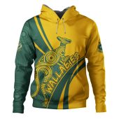Australia Hoodie Wallabies Squad Aboriginal Pattern Inspired