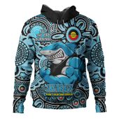 Cronulla-Sutherland Sharks Hoodie Custom Naidoc Week 2024 Aboriginal Pattern And Torres Strait Islander Inspired
