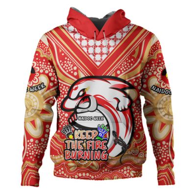 Redcliffe Dolphins Hoodie Aboriginal Inspired Naidoc Week Custom For Die Hard Fan Supporters