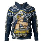 North Queensland Cowboys Hoodie Aboriginal Inspired Tough Fan Rugby For Life