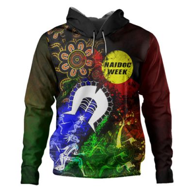 Australia Hoodie Naidoc Week Aboriginal Indigenous Inspired Blood In Me