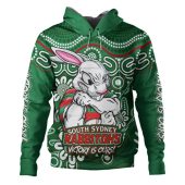 South Sydney Rabbitohs Hoodie Aboriginal Inspired Tough Fan Rugby For Life