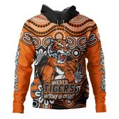 Wests Tigers Hoodie Aboriginal Inspired Tough Fan Rugby For Life