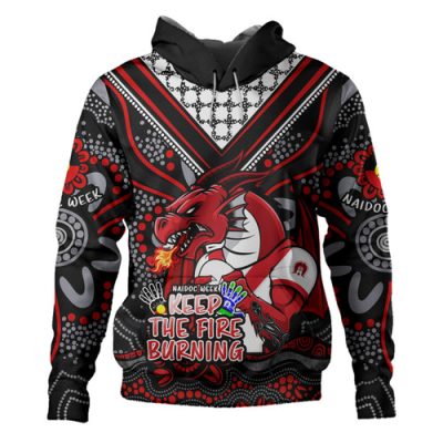 St. George Illawarra Dragons Hoodie Aboriginal Inspired Naidoc Week Custom For Die Hard Fan Supporters