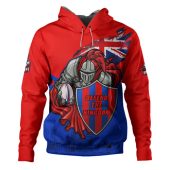 Newcastle Knights Hoodie Custom For Die Hard Fan Australia Flag Scratch Style