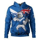 Canterbury-Bankstown Bulldogs Hoodie Custom For Die Hard Fan Australia Flag Scratch Style