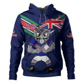 New Zealand Warriors Hoodie Custom For Die Hard Fan Australia Flag Scratch Style