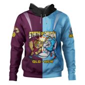 Queensland Maroons Hoodie Custom State Of Origin 2024 Tough Fan Rugby For Life QLD vs NSW Ver 2