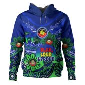 Australia Hoodie Naidoc Week Torres Strait Symbol With Aboriginal Pattern Inspired Black