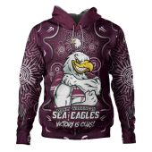 Manly Warringah Sea Eagles Hoodie Aboriginal Pattern Inspired Victory Is Ours