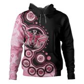 Australia Hoodie Indigenous Butterfly Aboriginal Dot Arts