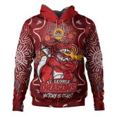 St. George Illawarra Dragons Hoodie Aboriginal Pattern Inspired Victory Is Ours