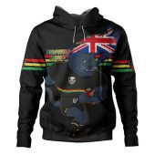 Penrith Panthers Hoodie Custom For Die Hard Fan Australia Flag Scratch Style