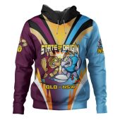 Queensland Maroons Hoodie Custom State Of Origin 2024 Passionate Fan Born To Win QLD vs NSW