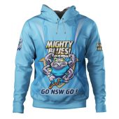 New South Wales Blues Hoodie Custom State Of Origin 2024 Passionate Fan Born To Win Ver 1