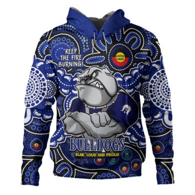 Canterbury-Bankstown Bulldogs Hoodie Custom Naidoc Week 2024 Aboriginal Pattern And Torres Strait Islander Inspired