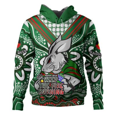 South Sydney Rabbitohs Hoodie Aboriginal Inspired Naidoc Week Custom For Die Hard Fan Supporters