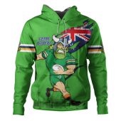 Canberra Raiders Hoodie Custom For Die Hard Fan Australia Flag Scratch Style