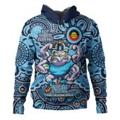 New South Wales Blues Hoodie Custom Naidoc Week 2024 Aboriginal Pattern And Torres Strait Islander Inspired