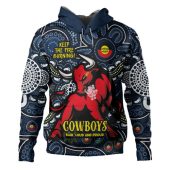 North Queensland Cowboys Hoodie Custom Naidoc Week 2024 Aboriginal Pattern And Torres Strait Islander Inspired