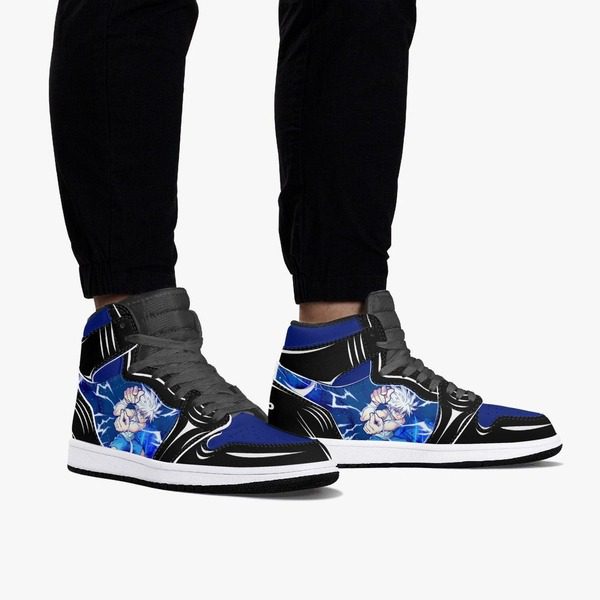 HUNTER X HUNTER Killua Zoldyck Blue Black Air Jordan 1 High Sneakers HUNTER X HUNTER Killua Zoldyck Blue Black Air Jordan 1 High Sneakers