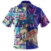 Australia Custom Polo Shirt - Happy Australia Day With Big Things Polo Shirt