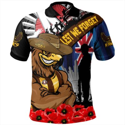 Hawthorn Polo Shirt Anzac Day Honor United In Spirit