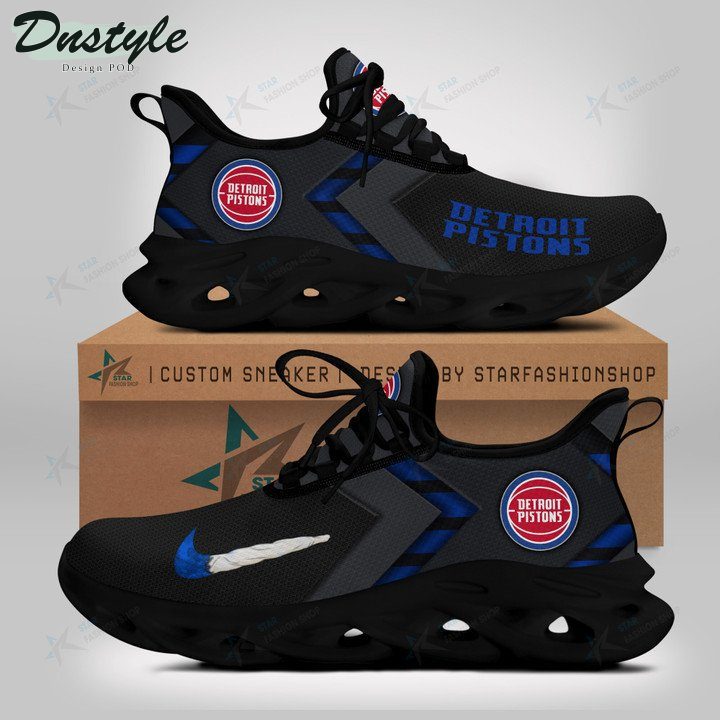 NBA Detroit Pistons Black Blue Max Soul Shoes NBA Detroit Pistons Black Blue Max Soul Shoes