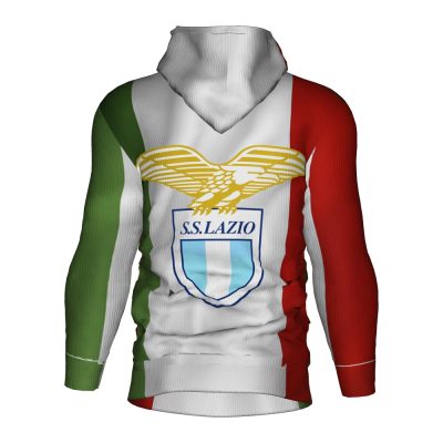 SS Lazio White Red Moss Green Pullover Hoodie