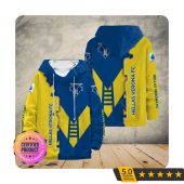 Hellas Verona FC Blue Yellow Logo Pullover Hoodie