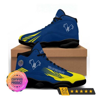 Hellas Verona FC Blue Yellow Style Air Jordan 13 Shoes