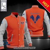 Hellas Verona FC Orange White Baseball Jacket