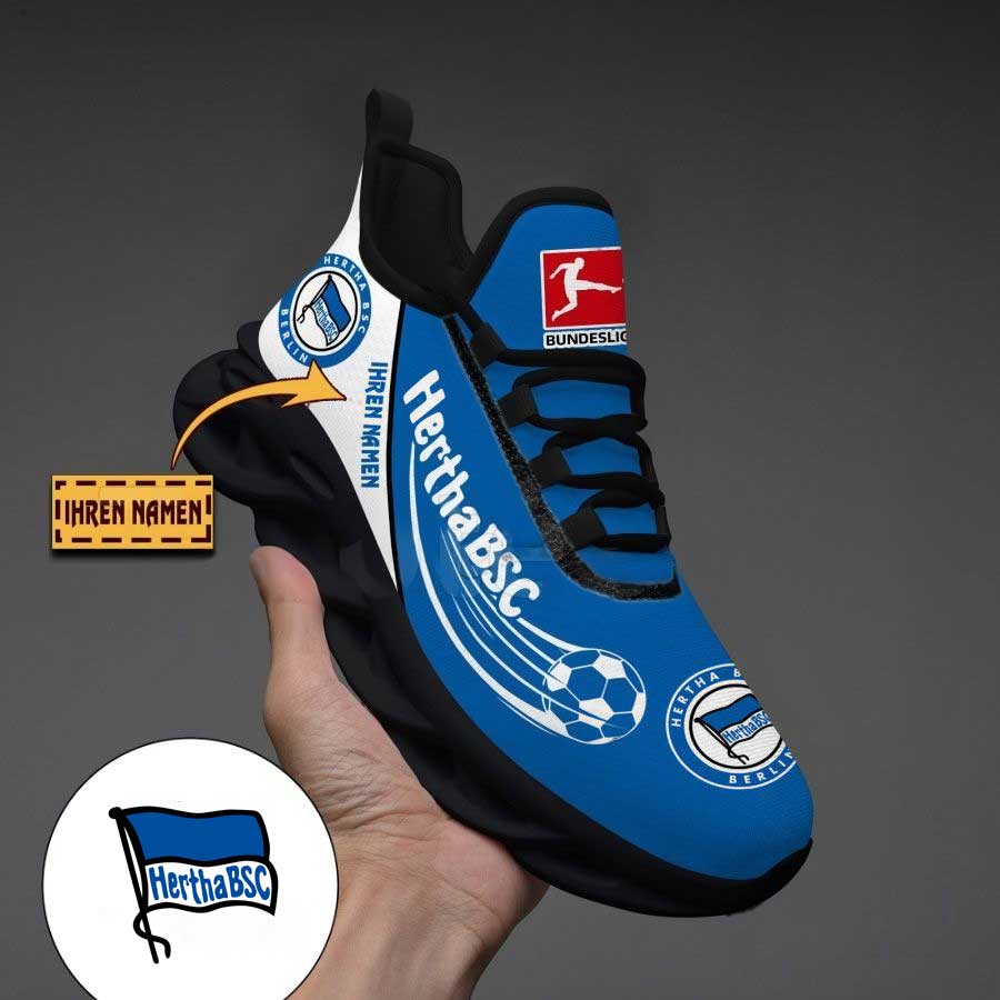 Hertha BSC Custom Name Blue White Sport Max Soul Shoes Hertha BSC Custom Name Blue White Sport Max Soul Shoes