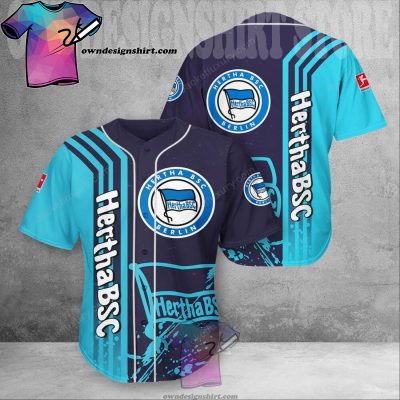 Hertha BSC UEFA Football Soccer Baseball Jersey