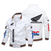 Honda Motorcycles White Bomber Jacket