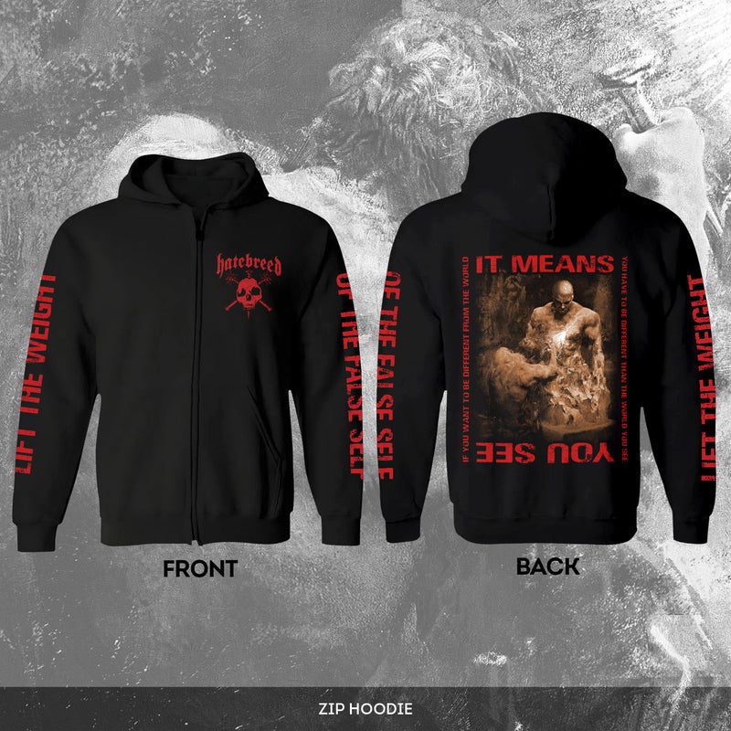 Hatebreed Weight of the False Self Pullover Hoodie Hatebreed Weight of the False Self Pullover Hoodie