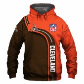 NFL Cleveland Browns Orange Pullover Hoodie V5