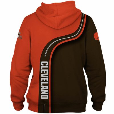 NFL Cleveland Browns Orange Pullover Hoodie V5