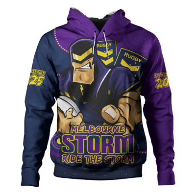Melbourne Storm Hoodie Battle For Glory Rugby Finals Edition