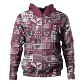 Manly Warringah Sea Eagles Hoodie - Team Of Us Die Hard Fan Supporters Comic Style