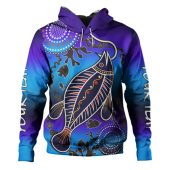 Australia Fishing Aboriginal Fishing Custom Hoodie - Hooked On Fishing With Aboriginal Patterns Hoodie