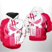 NBA Houston Rockets Punisher Skull Pullover Hoodie
