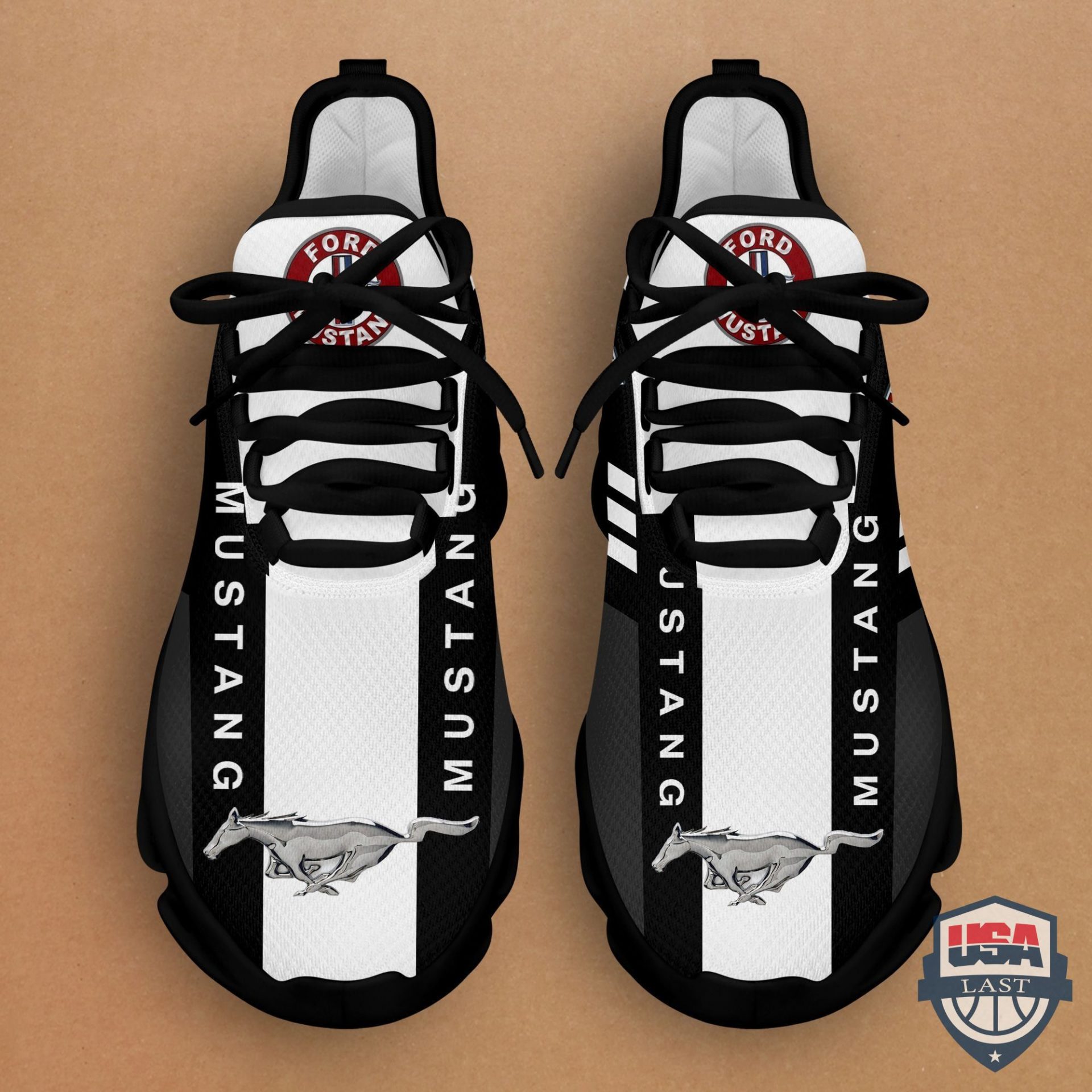 Ford Mustang Black White Max Soul Shoes Ford Mustang Black White Max Soul Shoes