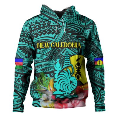 Australia  South Sea Islanders Hoodie - I'm New Caledonian In Polynesian Style With Tropical Hibiscus Flowers Hoodie