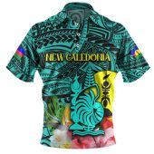 Australia  South Sea Islanders Polo Shirt - I'm New Caledonian In Polynesian Style With Tropical Hibiscus Flowers Polo Shirt