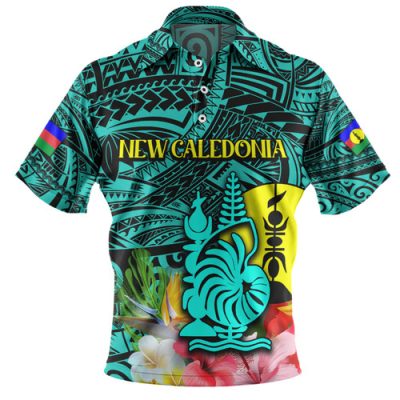 Australia  South Sea Islanders Polo Shirt - I'm New Caledonian In Polynesian Style With Tropical Hibiscus Flowers Polo Shirt